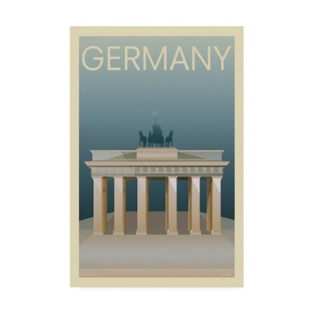 Trademark Fine Art Incado 'Germany Poster' Canvas Art, 16x24 IC01802-C1624GG